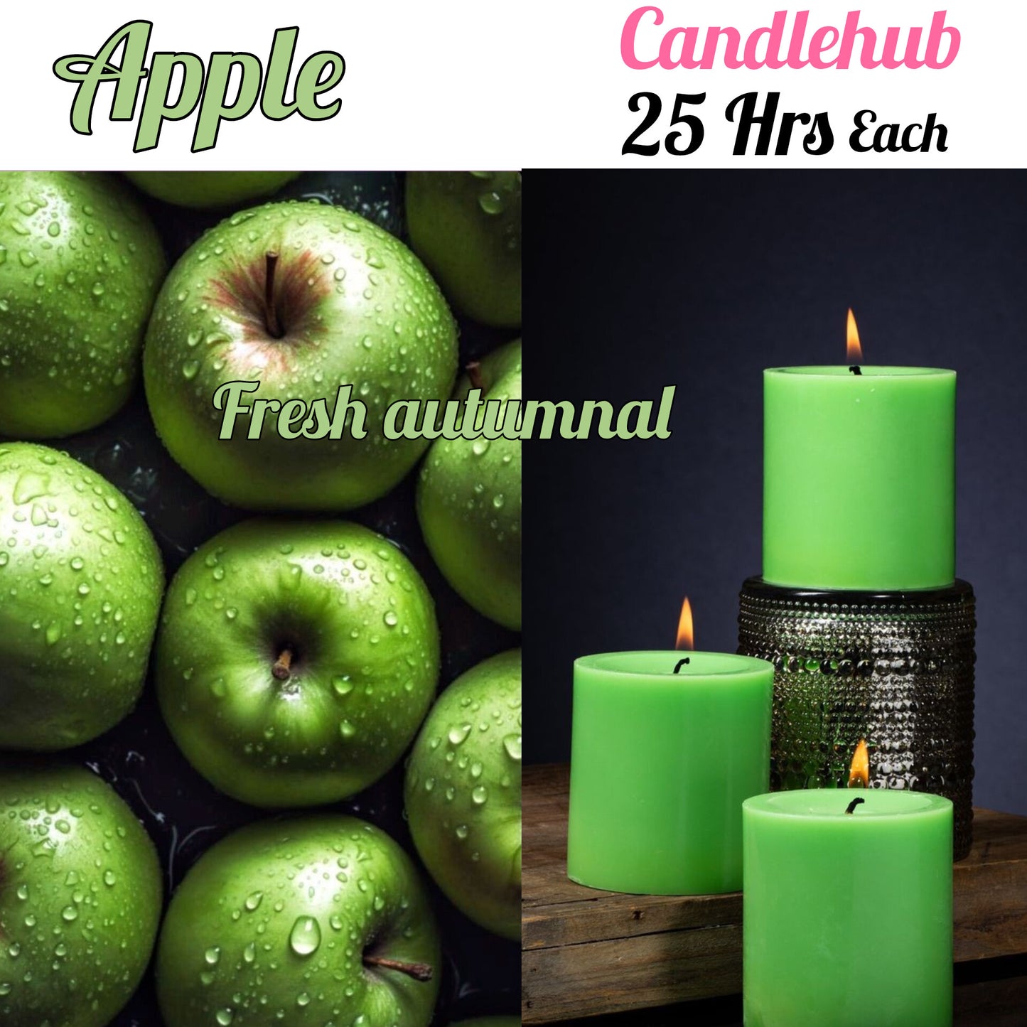 Green Apple Scented Candle 🍏