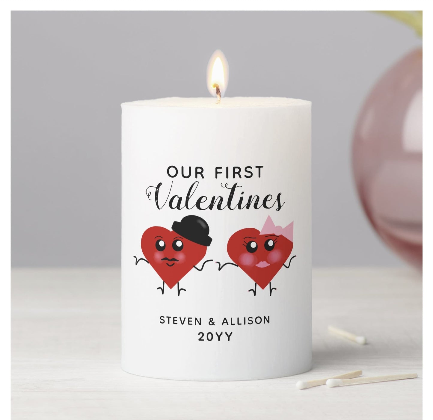 Premium Valentine Candle - Article 1