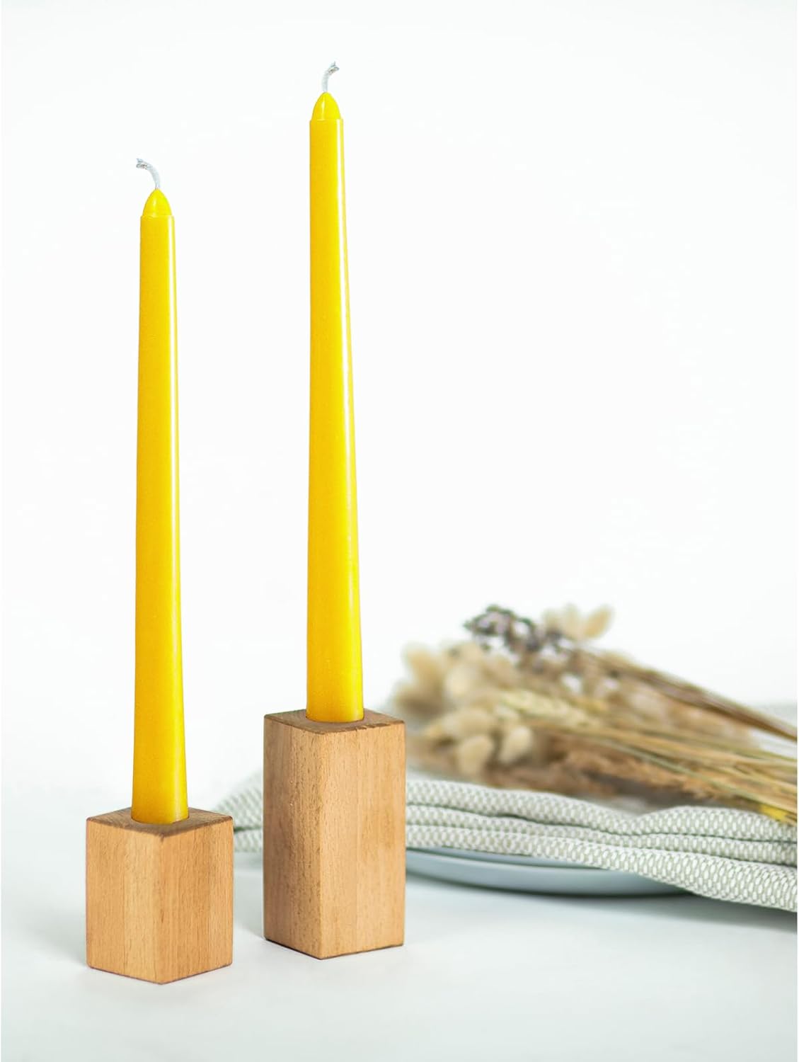 4pcs Dinner Taper Candle Size 8" Dripless