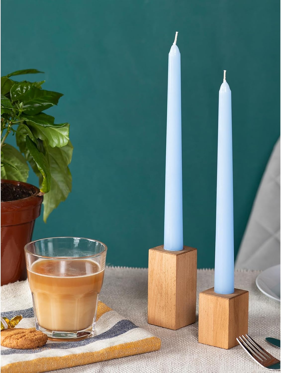 4pcs Dinner Taper Candle Size 8" Dripless