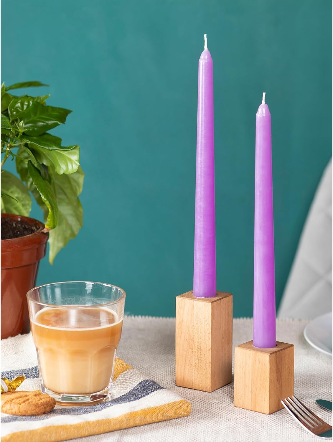 4pcs Dinner Taper Candle Size 8" Dripless