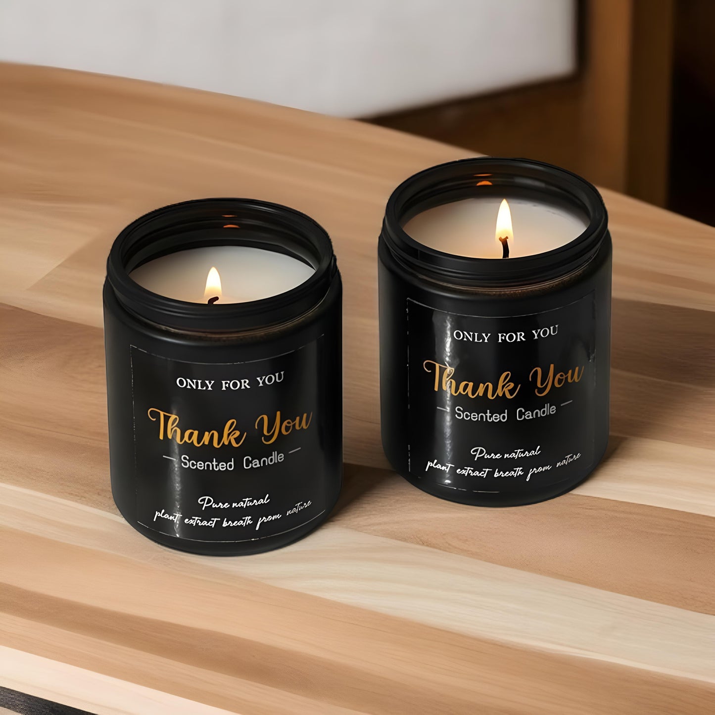 🕯️ Soy Wax Scented Candle Combo Pack – Free Pillar Candle!