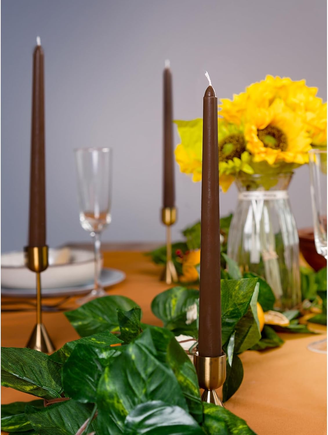 4pcs Dinner Taper Candle Size 8" Dripless