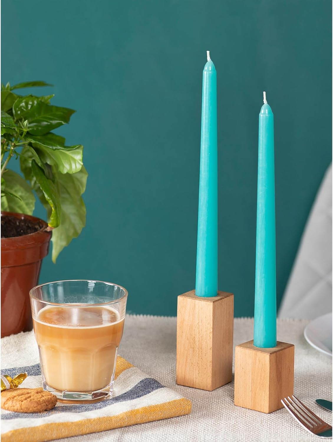 4pcs Dinner Taper Candle Size 8" Dripless